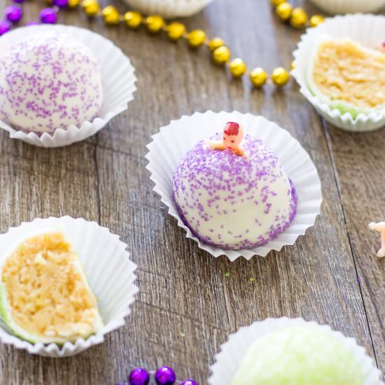 King Cake Oreo Truffles - Recipe photo by Take Two Tapas