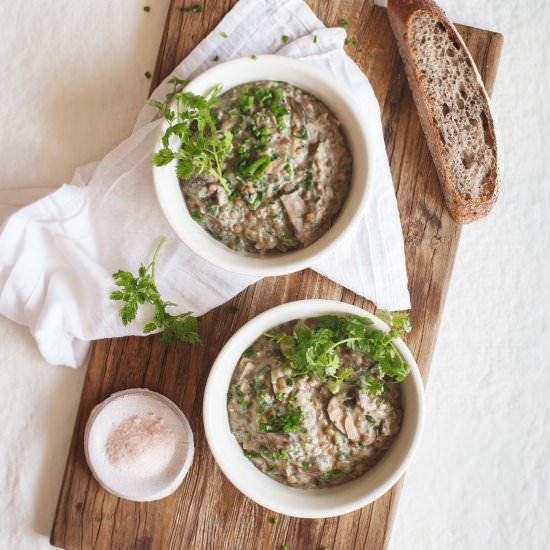 Cozy Creamy Mushroom & Lentil Stew - Recipe photo by AscensionKitchen