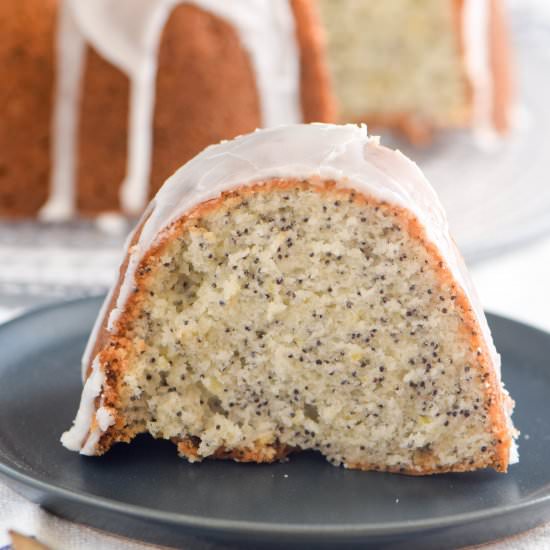 Poppy Seed Cake with Lemon Glaze - Recipe photo by westoftheloop