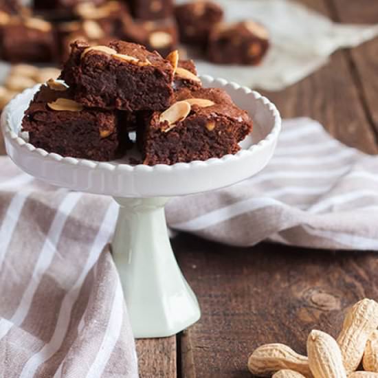 Peanut Brownies - Recipe photo by La Cuoca dentro