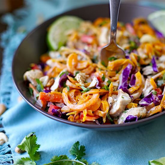 Paleo Chicken Pad Thai - Recipe photo by wholesomelicious