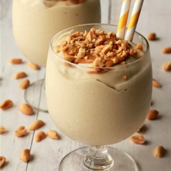 Vegan Peanut Butter Milkshake - Recipe photo by lovingitvegan