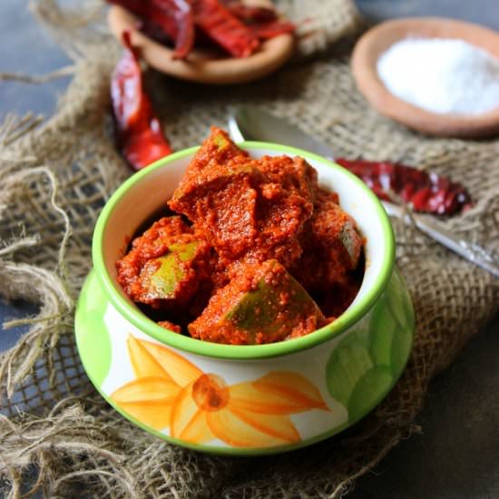 Avakai Oorugai - Recipe photo by PriyaShiva