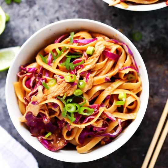 Sesame Chicken Noodle Bowls - Recipe photo by platingsandpairings