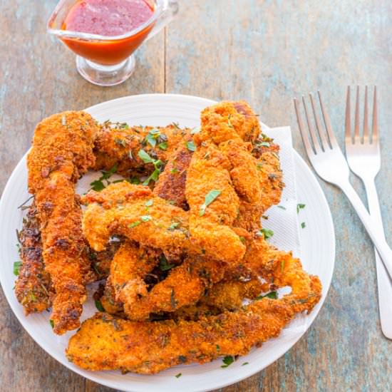 Crispy Fried Chicken Strips - Recipe photo by Priyanka DK