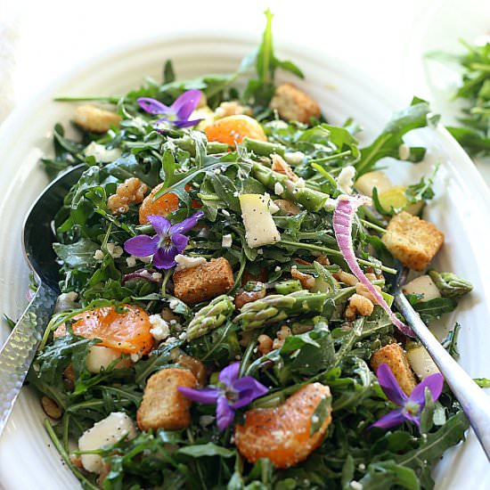 Arugula Spring Salad - Recipe photo by Delightful Mom Food