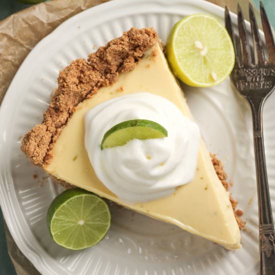 Healthy Key Lime Pie - Recipe photo by dessertswithbenefits