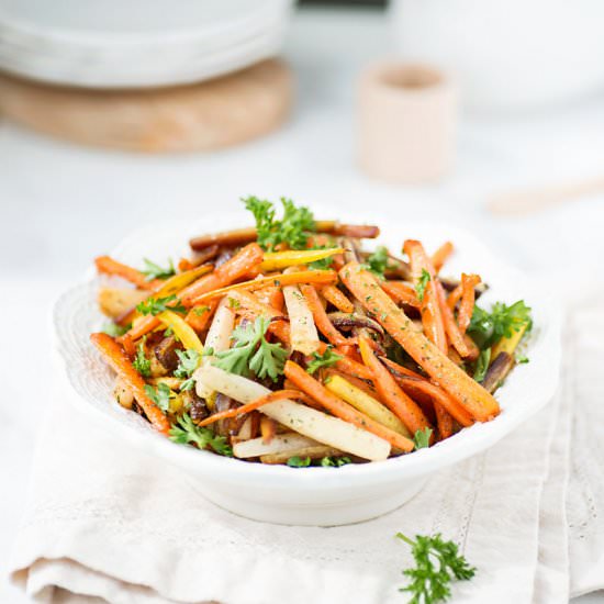 Sautéed Rainbow Carrots (Paleo) - Recipe photo by foodsmartmom