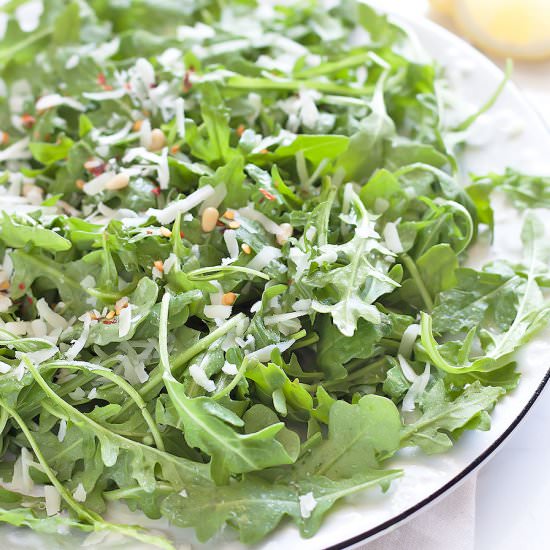 Spicy Arugula Pecorino Salad - Recipe photo by asassyspoon