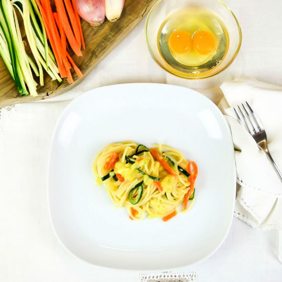 Vegetarian Carbonara - Recipe photo by Recipes from Italy