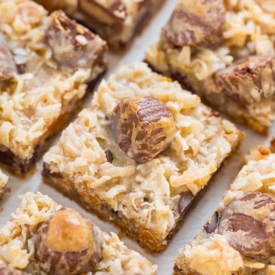 Peanut Butter Seven Layer Bars - Recipe photo by Averie