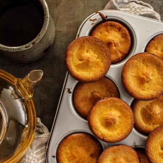 Mini Buttery Coconut Mochi Cakes - Recipe photo by pupswithchopsticks