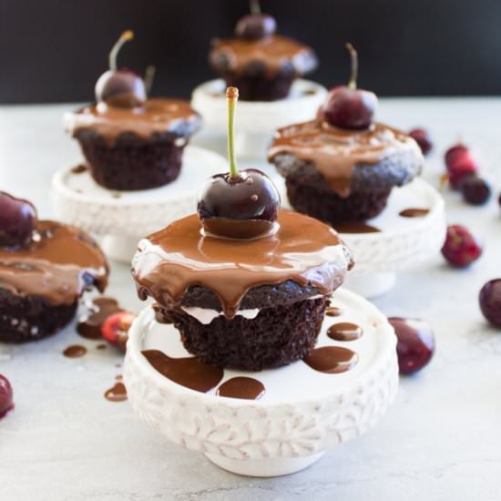 Mini Black Forest Cupcakes - Recipe photo by two.purple.figs