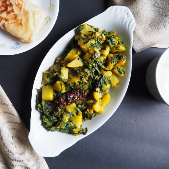Aloo Palak - Recipe photo by Shubhasrecipes