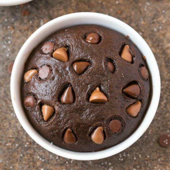 4 Ingredient Flourless Mug Cake - Recipe photo by thebigmansworld