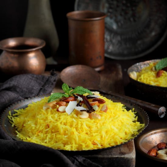 Zarda Pulav - Recipe photo by easyfoodsmith