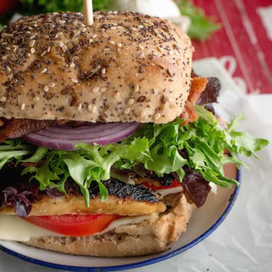 Mojo Grilled Chicken Club Sandwich - Recipe photo by whattheforksfordinner