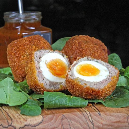 Scotch Eggs – GF - Recipe photo by glutenfreealchemist