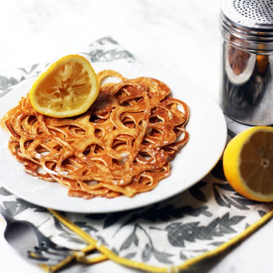 Lace Pancakes - Recipe photo by SupperintheSuburbsN14