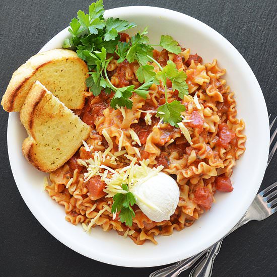 Grown Up Lasagna Helper - Recipe photo by TheVegLife