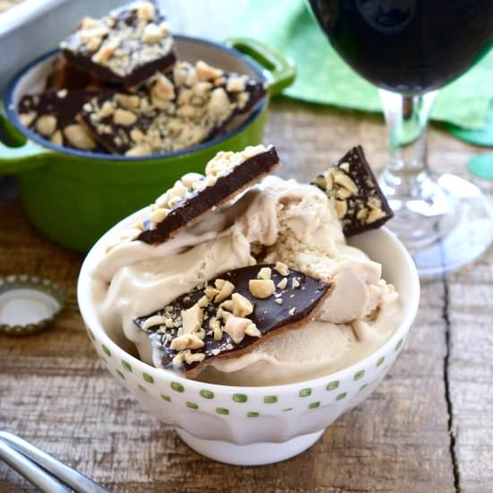 Chocolate Stout No-Churn Ice Cream - Recipe photo by Ciao Chow Bambina