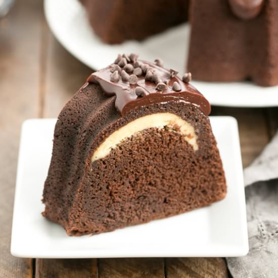 Cheesecake Stuffed Chocolate Cake - Recipe photo by thatskinnychickcanbake
