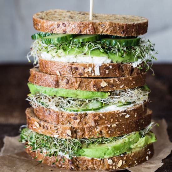 Avocado Cucumber Sandwich - Recipe photo by EatGood4Life