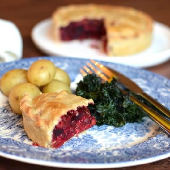 Beetroot & Lentil Vegan Pie - Recipe photo by OnlyCrumbsRemain