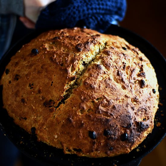 Raisin Irish Soda Bread - Recipe photo by thehungryherbivores
