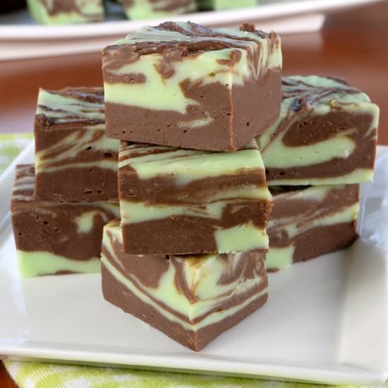 Mint Chocolate Fudge - Recipe photo by For the Love of Cooking