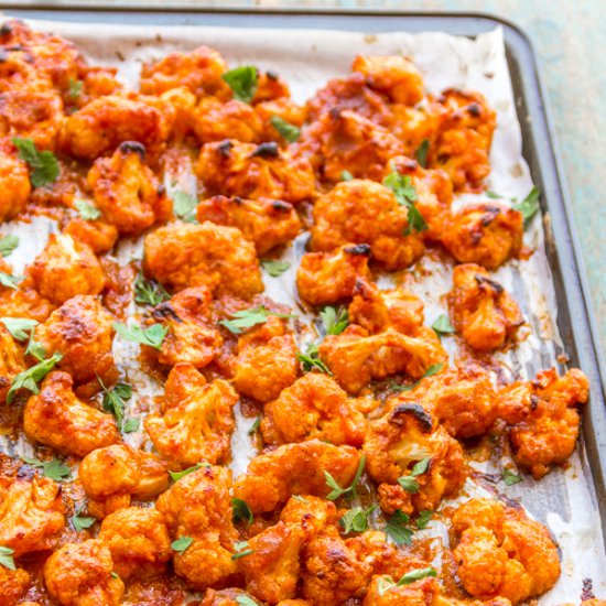 Buffalo Cauliflower Bites - Recipe photo by Priyanka DK