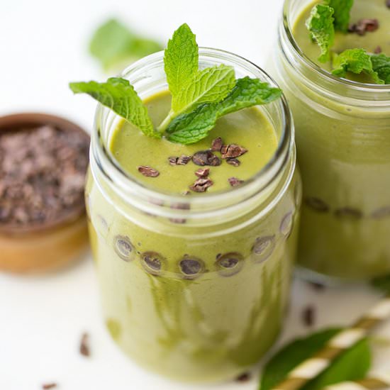 Shamrock Green Smoothie - Recipe photo by Kiwi and Carrot