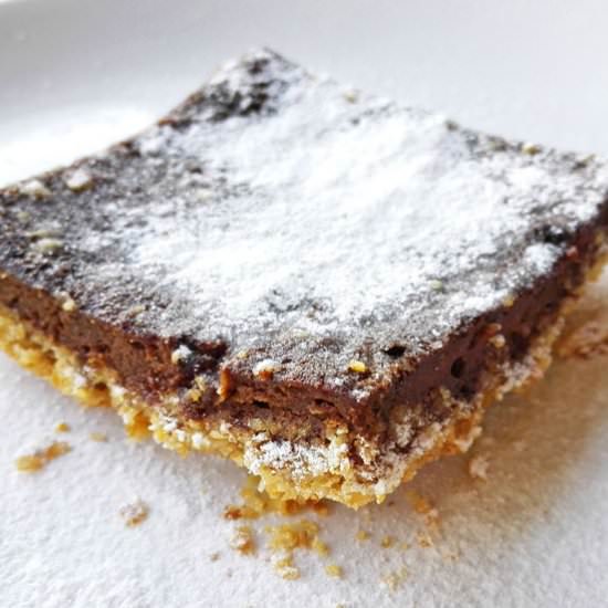 Baked Carob Oatmeal Bars - Recipe photo by myhealthydessert