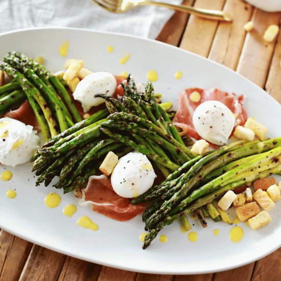 Asparagus Eggs Benedict - Recipe photo by FlirtingwithFlavor