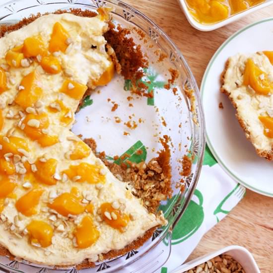 Mango Cashew Icebox Pie - Recipe photo by When Hungry