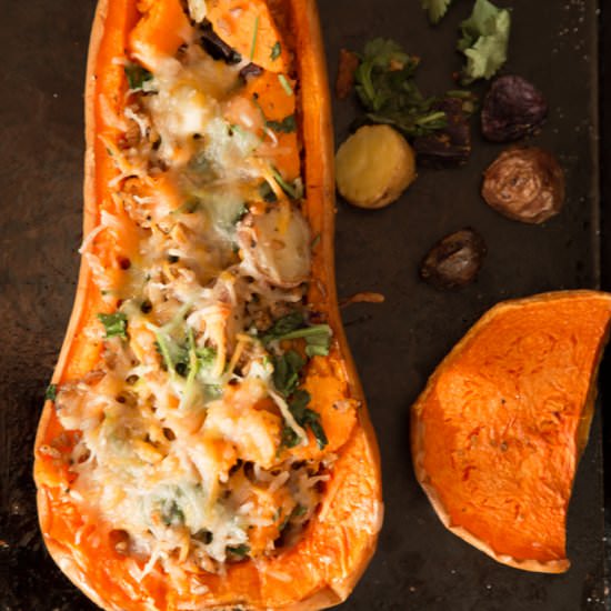 Butternut Squash Boats - Recipe photo by FlavzCorner