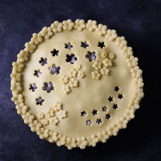 Blueberry Pie with Cornmeal Crust - Recipe photo by whatshouldimakefor