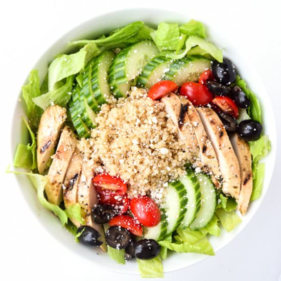 Greek Salad Power Bowls - Recipe photo by tastythin