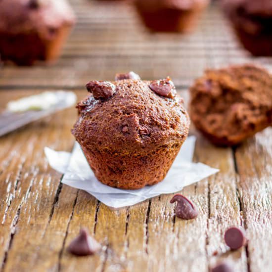Double Chocolate Chilli Muffins - Recipe photo by onecleverchef