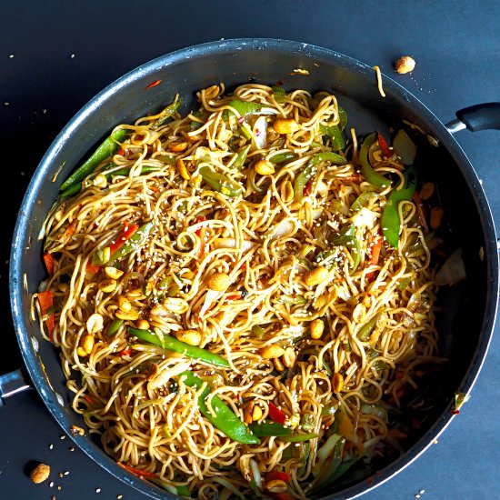 Vegetable teriyaki noodles - Recipe photo by Shubhasrecipes