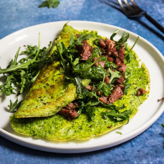 Green Eggs and Corned Beef - Recipe photo by viktoriastable
