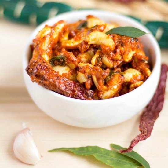 Cashew Garlic Pickle - Recipe photo by srividhya