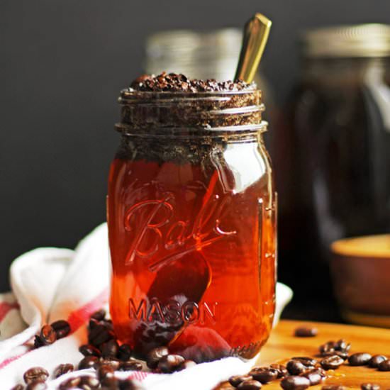 How to Make Cold Brew Coffee - Recipe photo by thewoodenskillet