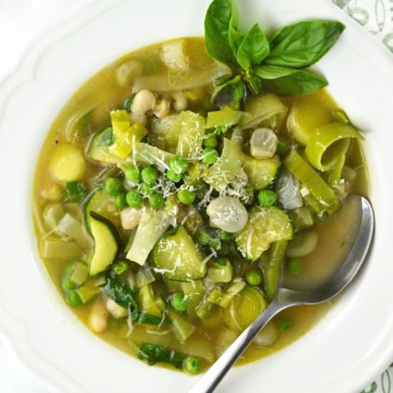 Minestrone Primavera - Recipe photo by Inside the rustic kitchen