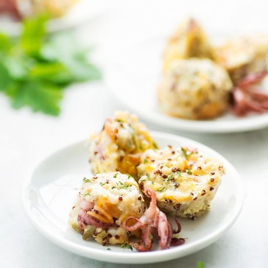 Whole Grain Calamari Cakes - Recipe photo by foodsmartmom