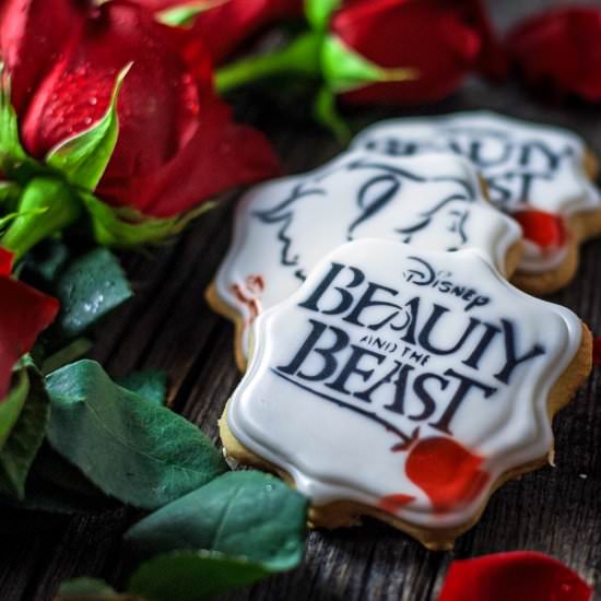 Beauty and the Beast Sugar Cookies - Recipe photo by cookiesforengland