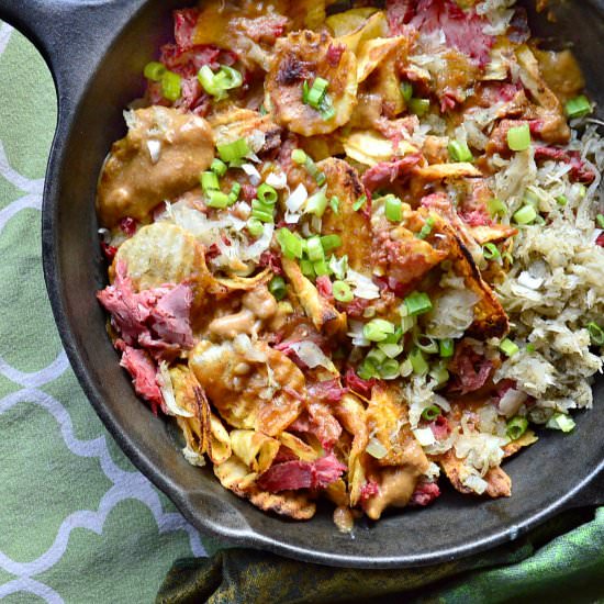 Cheesy Potato Chip Nachos - Recipe photo by thisishowicook