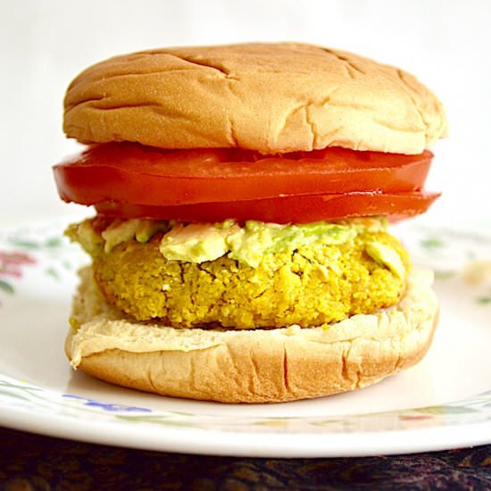 Chickpea Burgers - Recipe photo by jeanieandluluskitchen