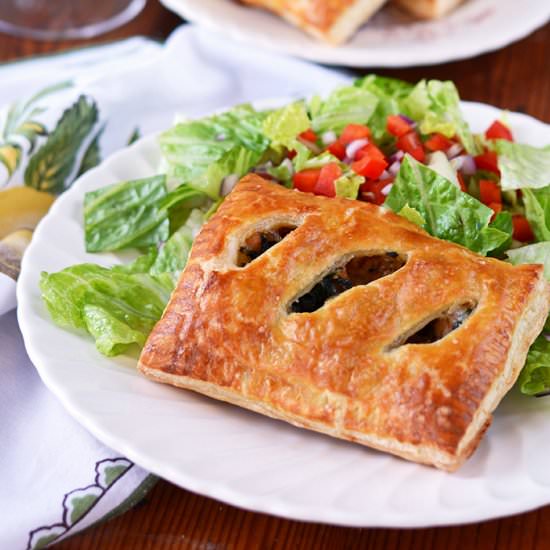 Sausage and Kale Puff Pastry Pocket - Recipe photo by vintagekitty