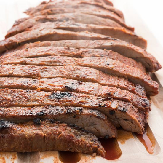 Coffee Crusted Flank Steak - Recipe photo by thelemonbowl